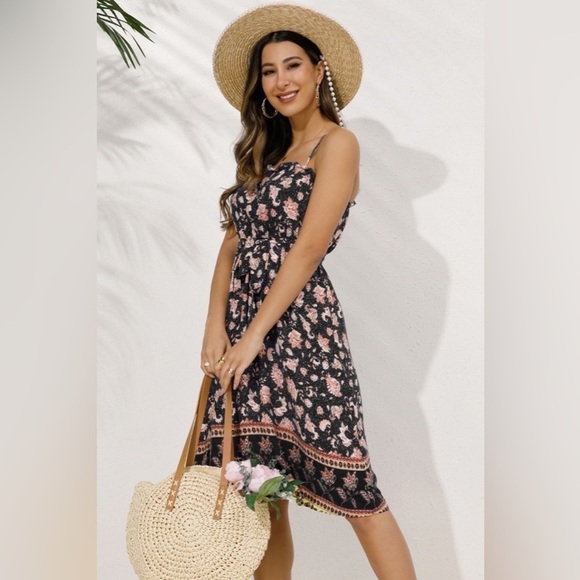 Catch The Moment Bohemian Floral Dress - Picture 3 of 5